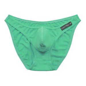 NWT Small COCKSOX Men’s Original Pouch Brief Underwear CX01N Clearwater Green